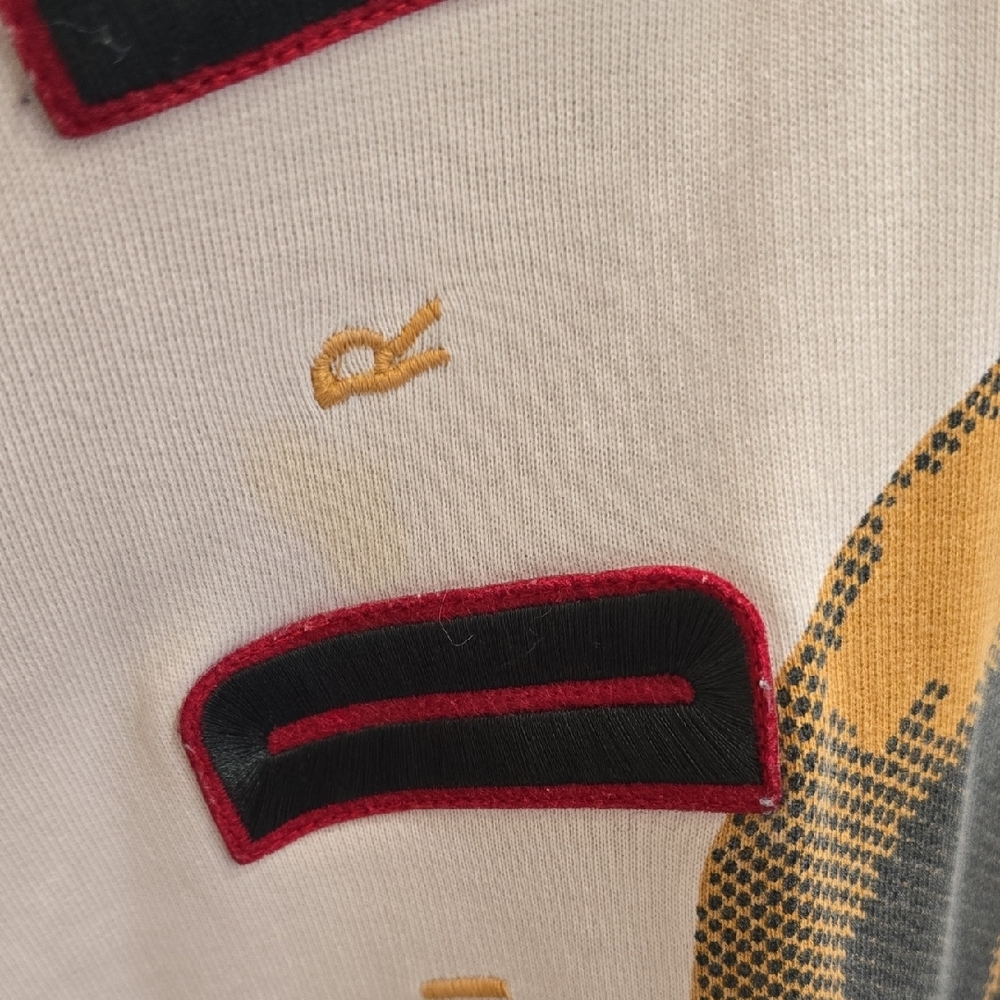 Vintage Nike Air Jordan VII 1992 All Over Print Sweatshirt L Jumpman 23 - Picture 10 of 17